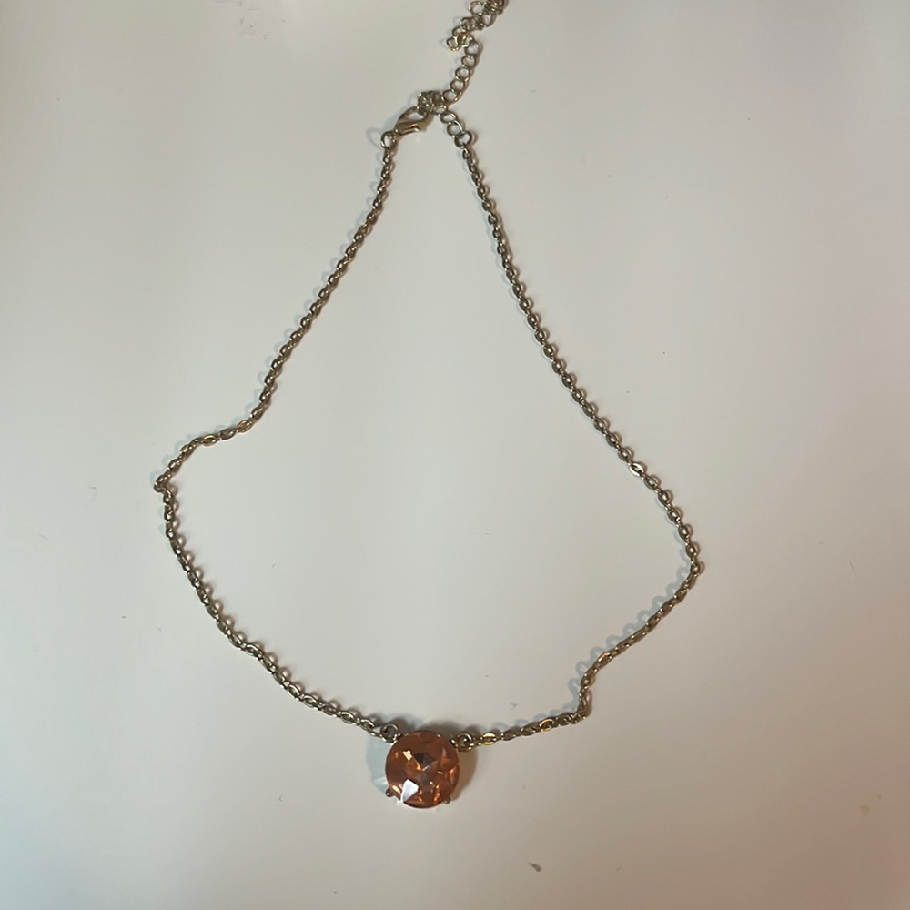 womens necklace with stone